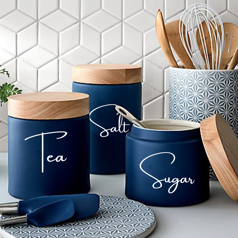 Kitchen Baking Canisters - Nenhum frascos 8 pçs organização da