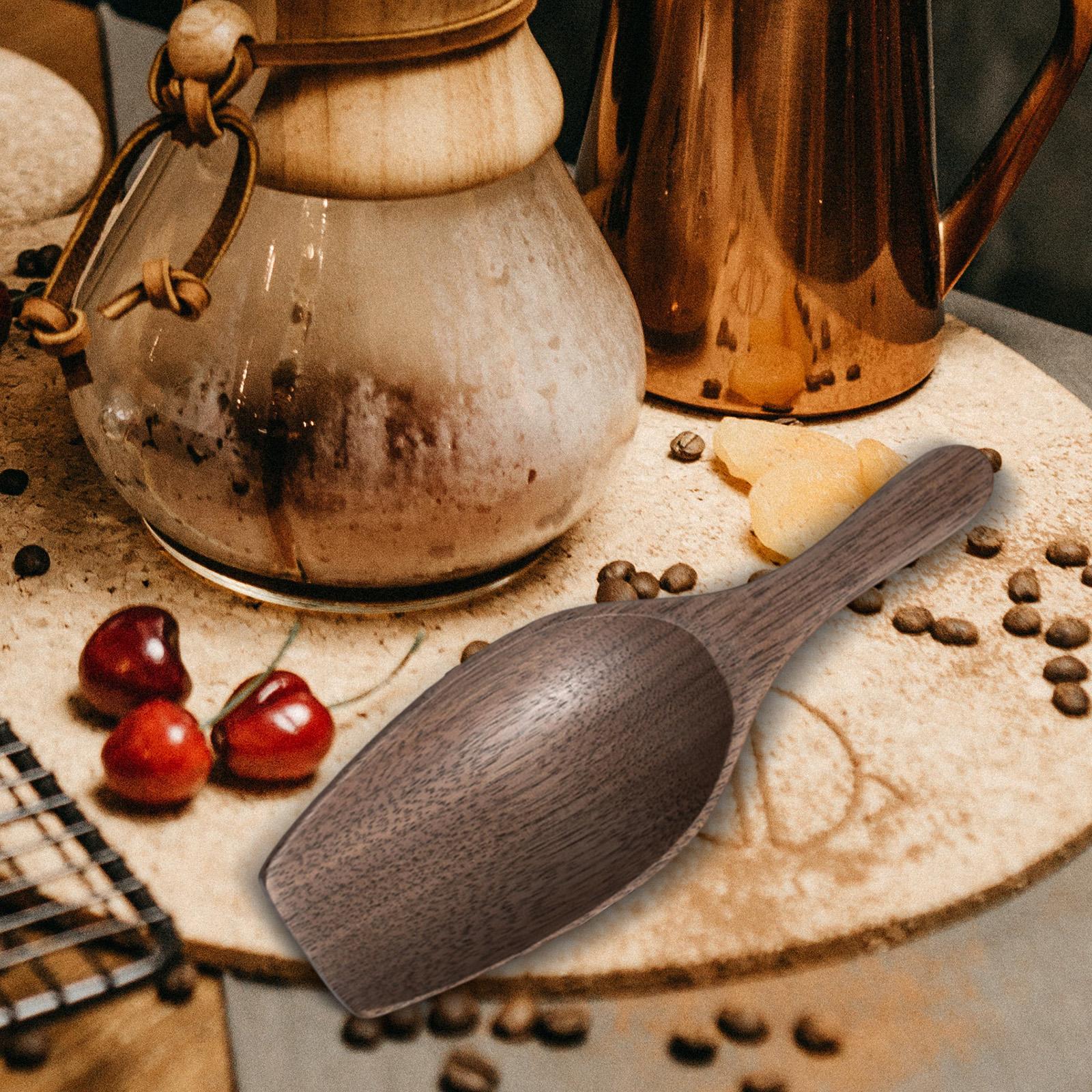 Kitchen Baking Canisters - Colher Medidora de Café em Madeira
