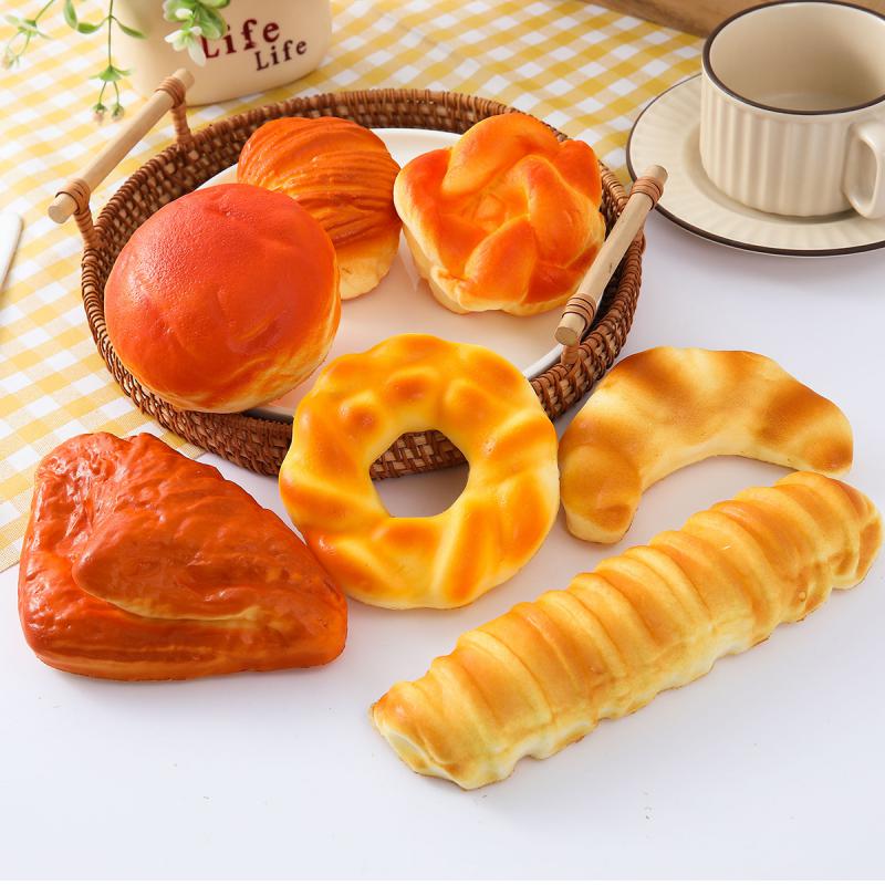 Kitchen Set Bakery - Conjunto de pão artificial de PU,