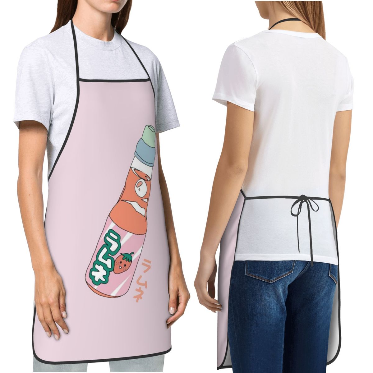 Avental Kawaii de Morango e Re - Kitchen Baking Soda avaliação e preço