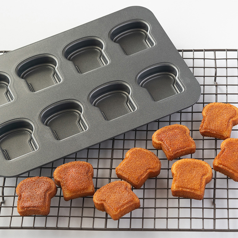 8 cavidade torrada pão padrão  - Kitchen Baking Gadgets avaliação e preço