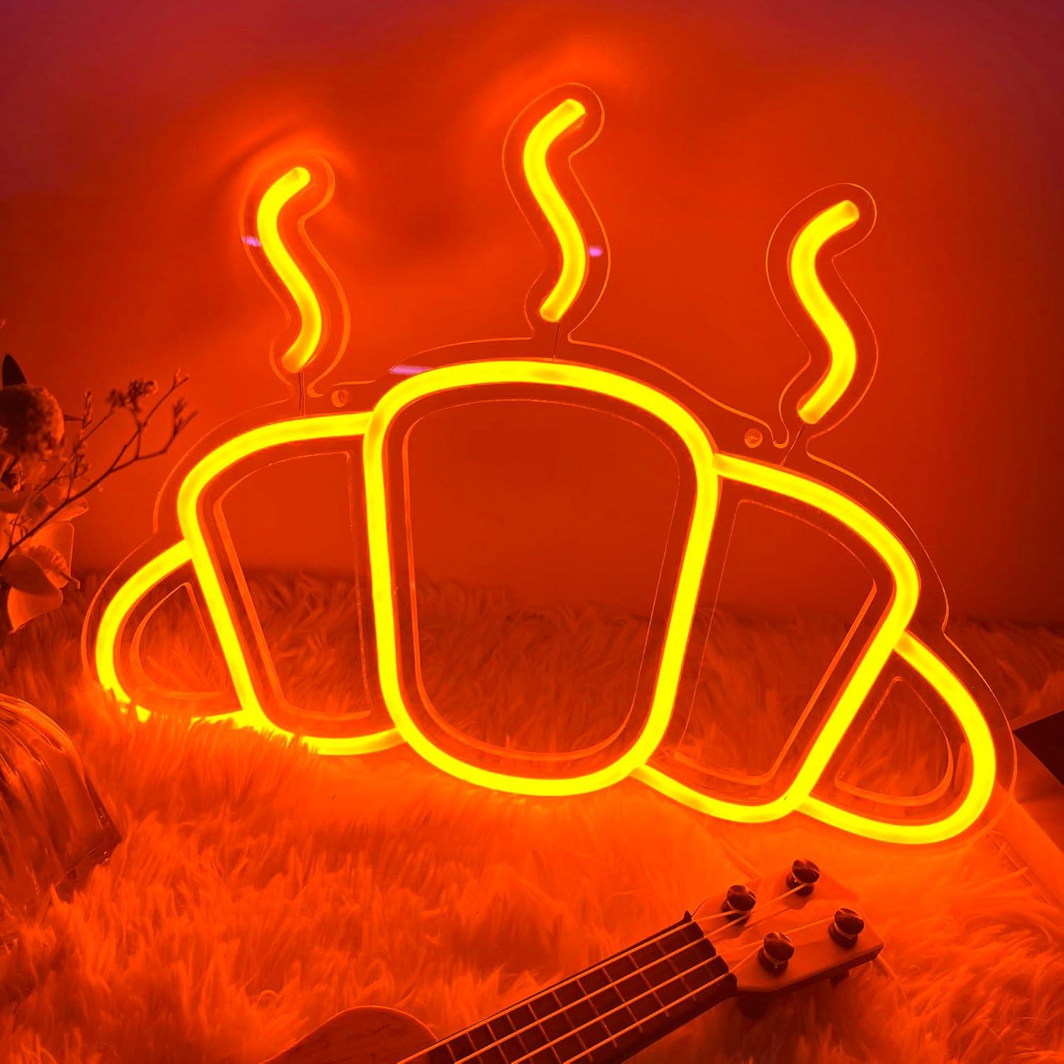 Letreiro Neon de Croissant com - Kitchen Bakery avaliação e preço