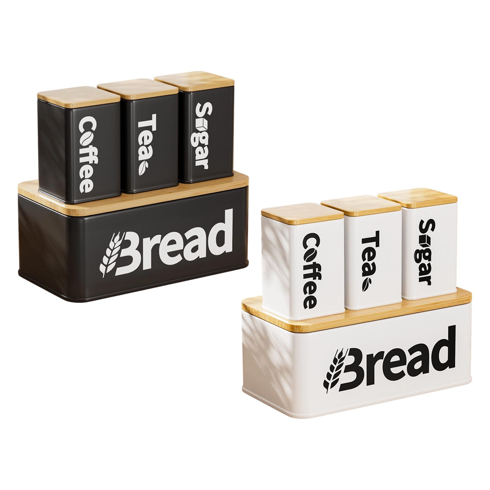 Caixa Organizadora de Pão em F - Kitchen Baking Canisters avaliação e preço