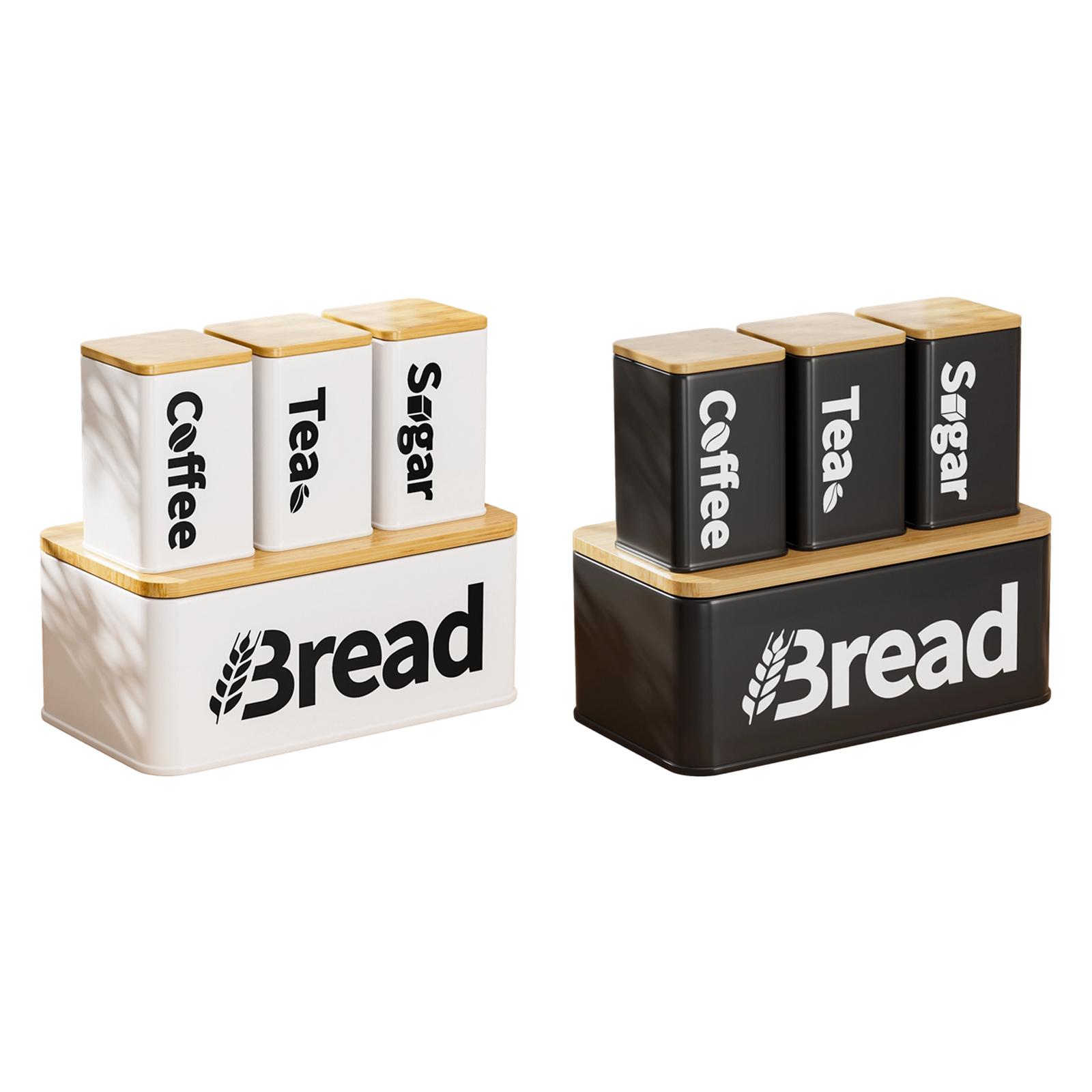 Caixa Organizadora de Pão em F - Kitchen Baking Canisters avaliação e preço