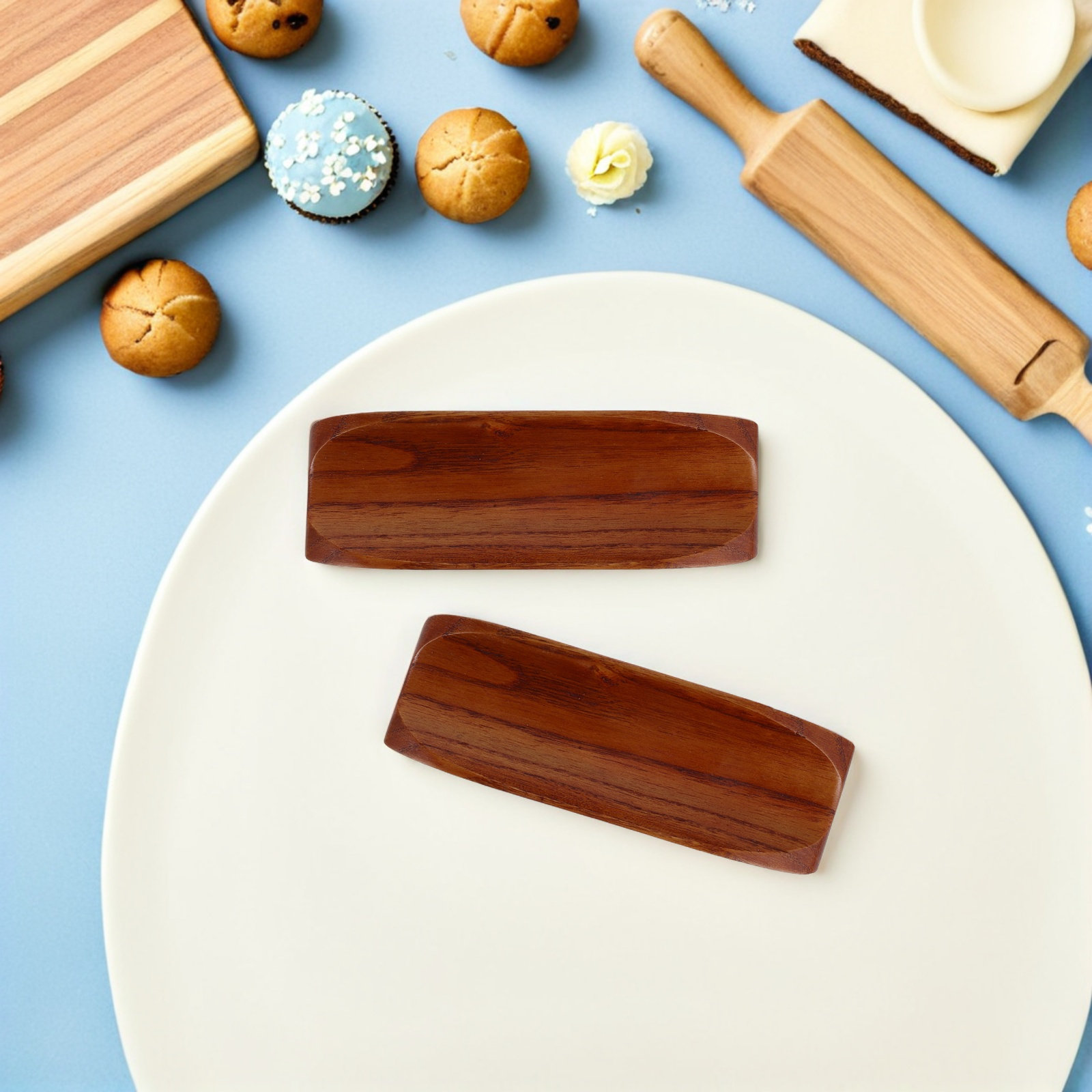 2 Peças Suporte de Madeira par - Kitchen Baking Station avaliação e preço