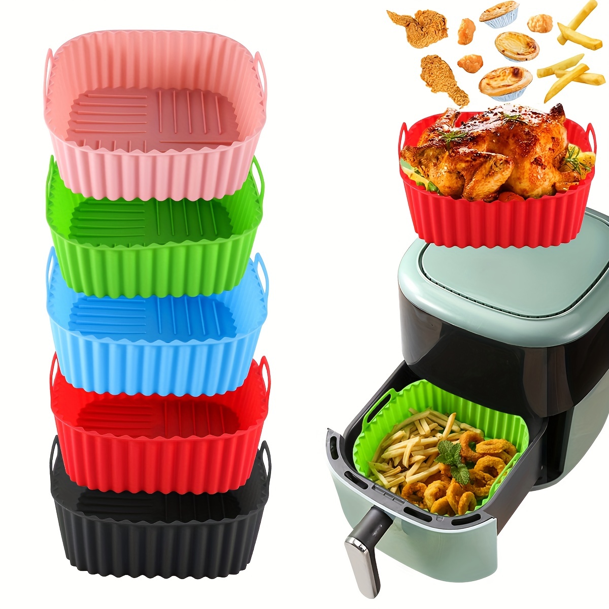 1 forro quadrado de silicone p - Kitchen Baking Gadgets avaliação e preço