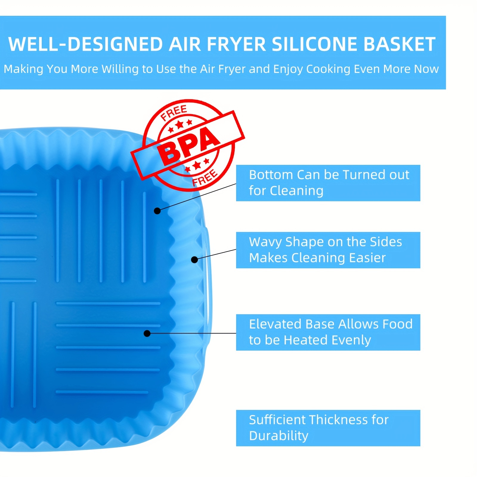 1 forro quadrado de silicone p - Kitchen Baking Gadgets avaliação e preço