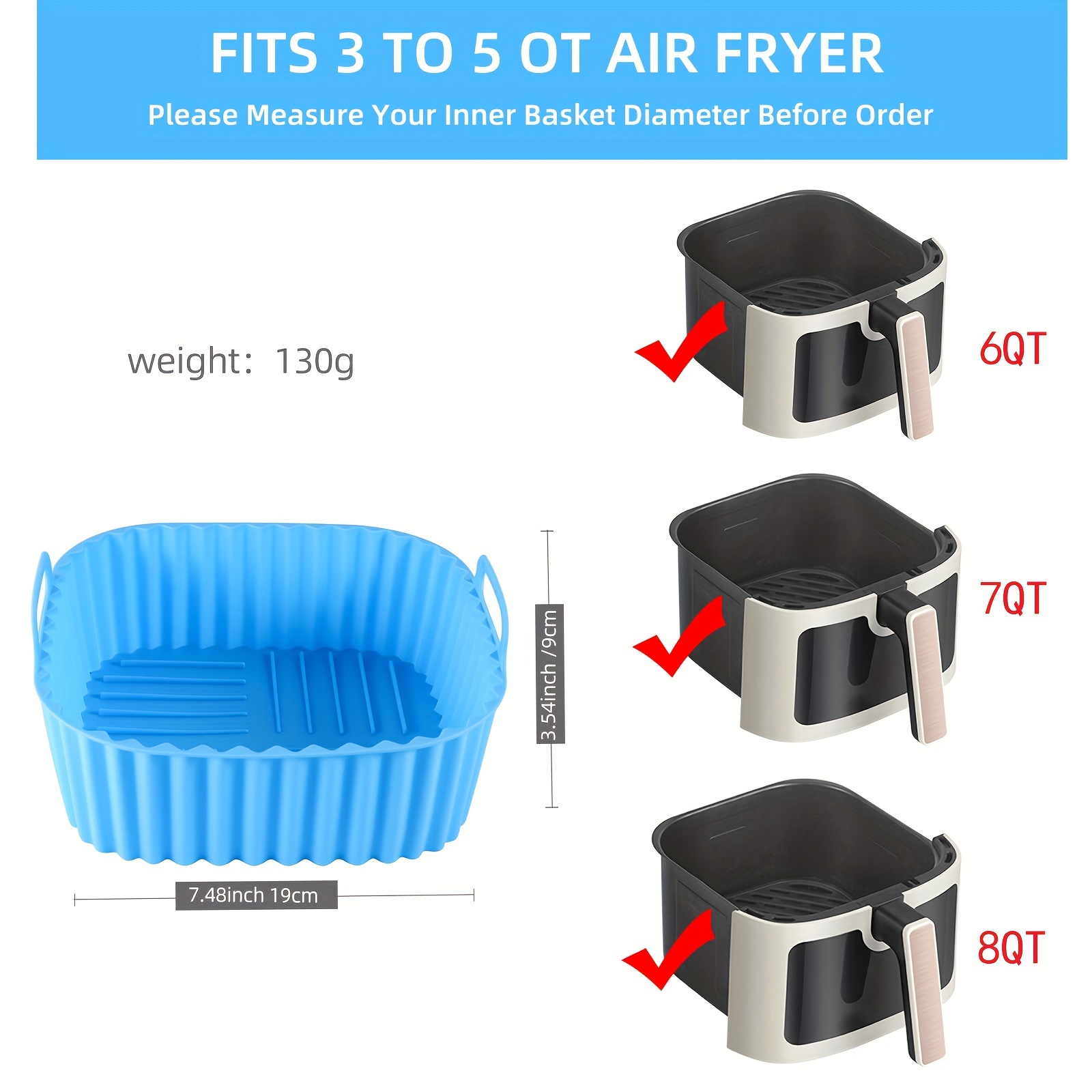 1 forro quadrado de silicone p - Kitchen Baking Gadgets avaliação e preço