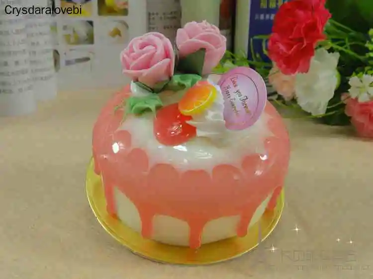 6 pçs/set Simulação Rosa Bolo  - Kitchen Set Bakery avaliação e preço